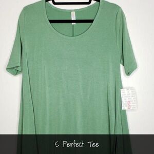 LuLaRoe Perfect T Small Solid Green NEW